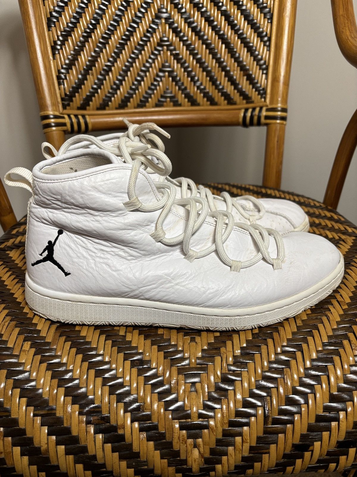 Jordan Brand Air Jordan Galaxy White Black 820255-100 Men's Size 10.5 Size US 10.5 / EU 43-44 - 3 Thumbnail