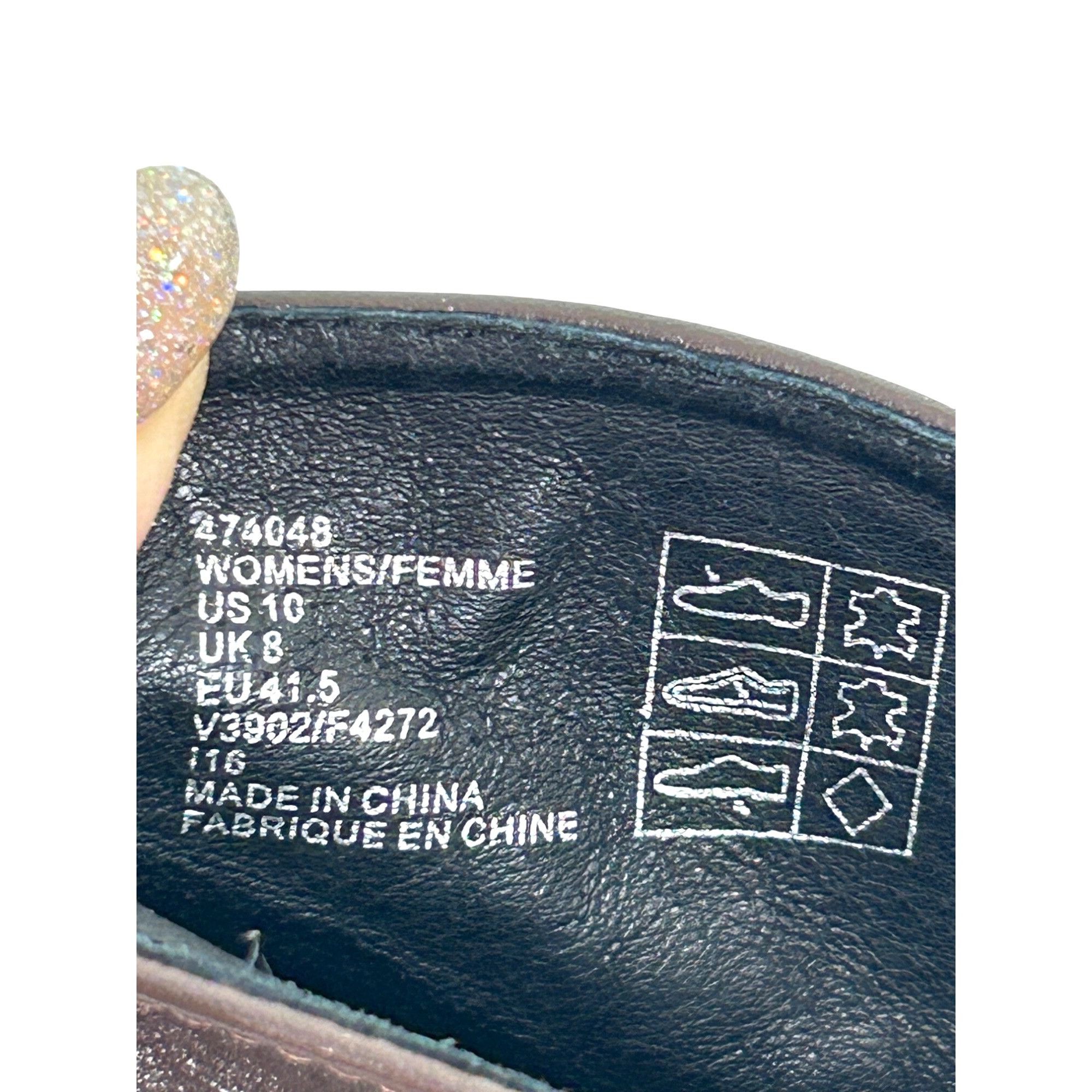 Lands' End Lands’ End Womens Ankle Boots 10 Brown Leather Suede Chunky Size US 10 / IT 40 - 11 Thumbnail