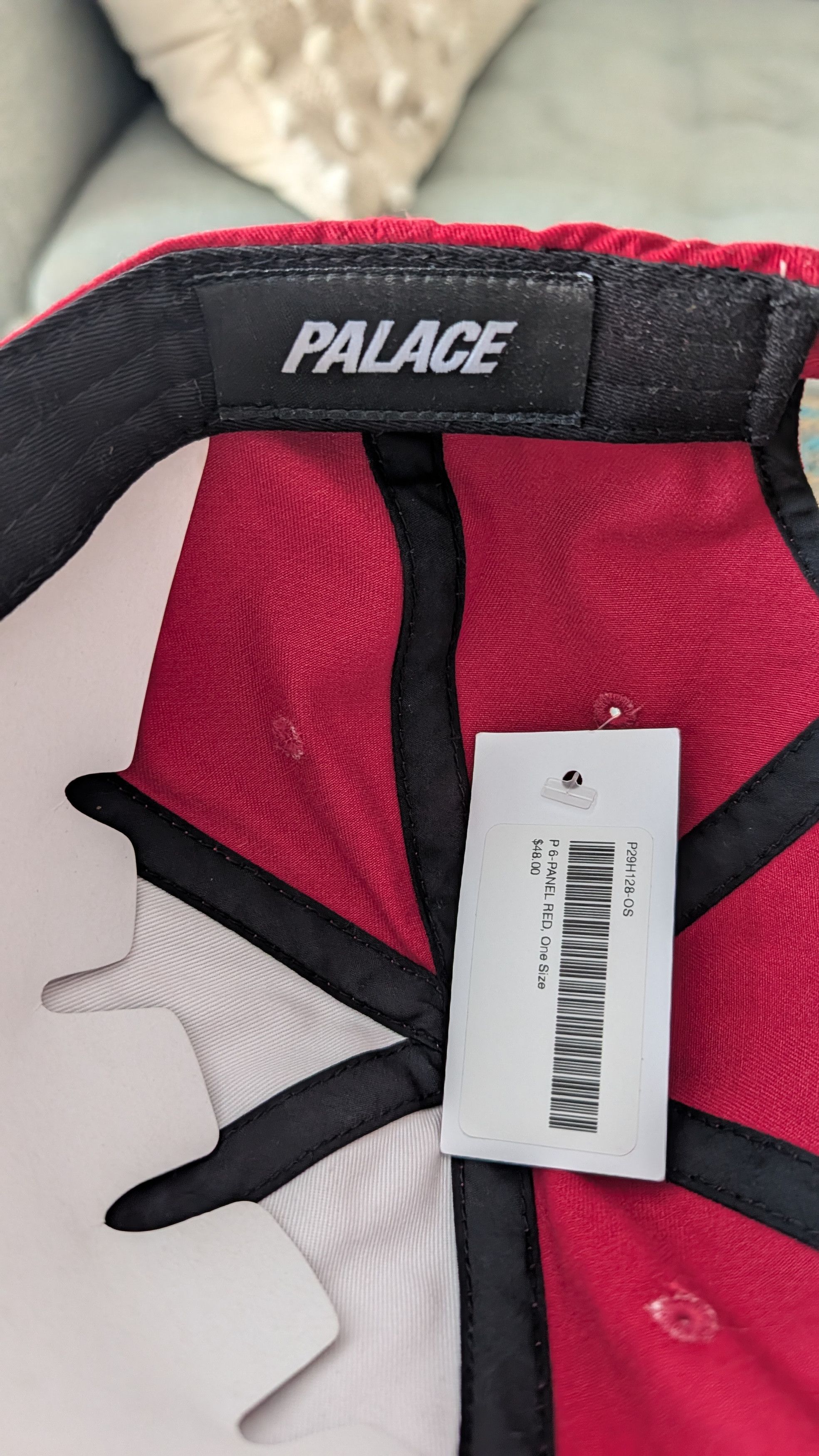 Palace Palace P 6-Panel Cap - Red - BRAND NEW Size ONE SIZE - 4 Thumbnail