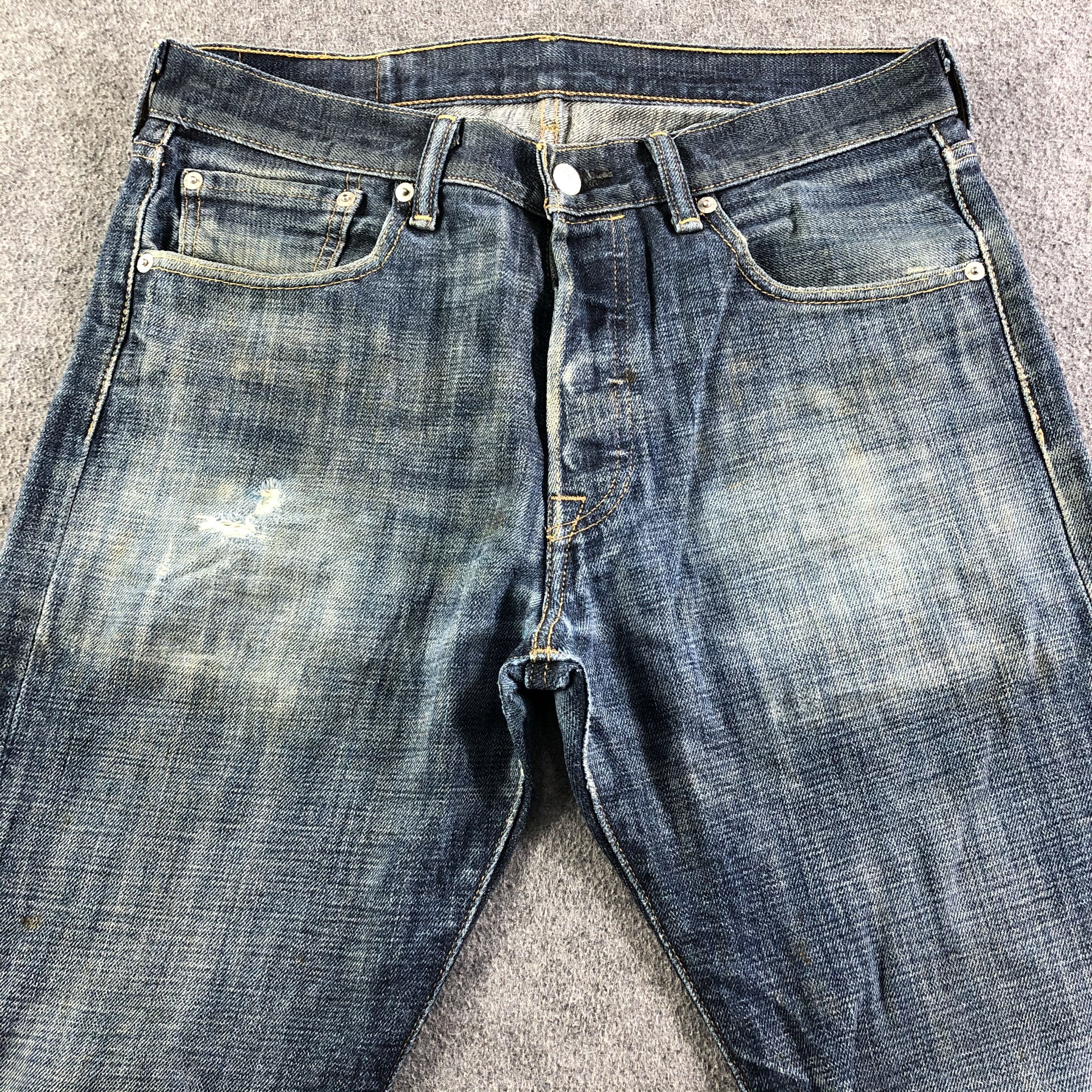 Levi's Vintage Blue Wash Levis 501 Jeans-J3471 Size US 33 - 3 Thumbnail
