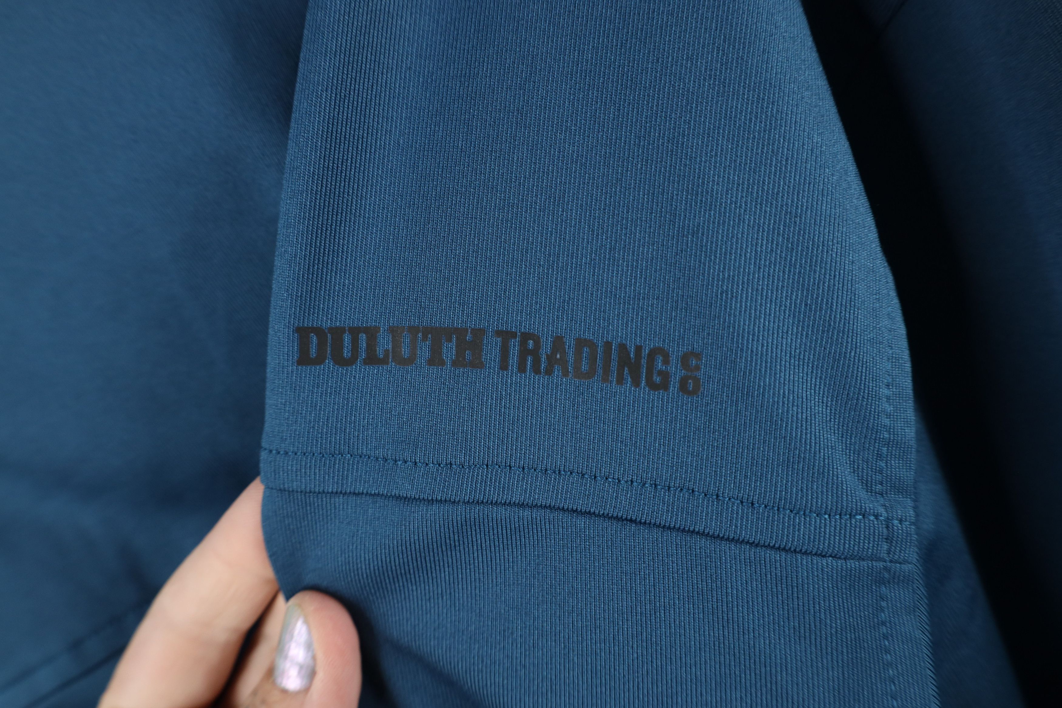Vintage Duluth Trading Co Performance Long Sleeve Polo Shirt Blue Size US XL / EU 56 / 4 - 9 Thumbnail