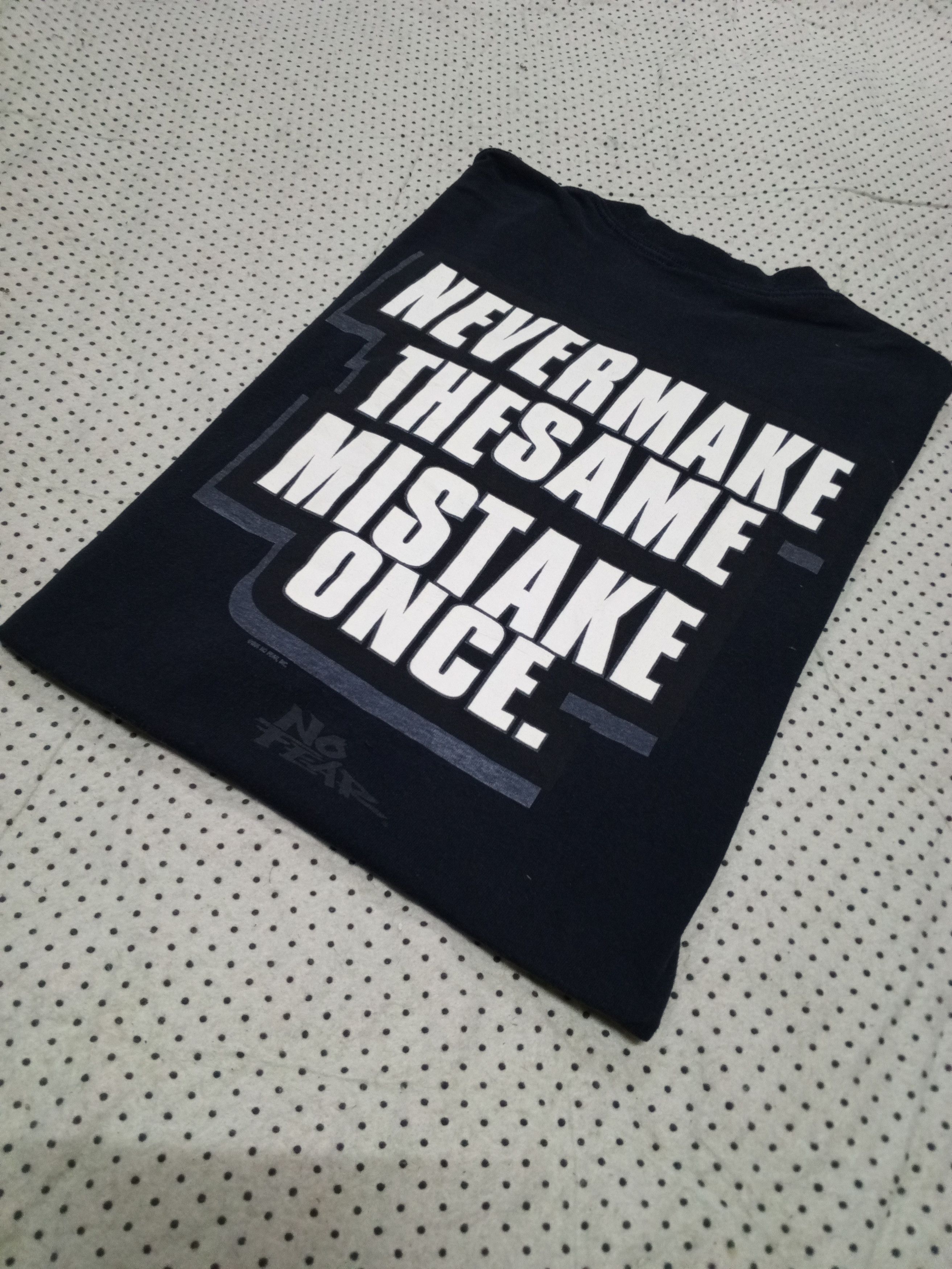 No Fear NO FEAR VTG 90S NEVER MAKE THE SAME MISTAKE ONCE Size US L / EU 52-54 / 3 - 5 Thumbnail