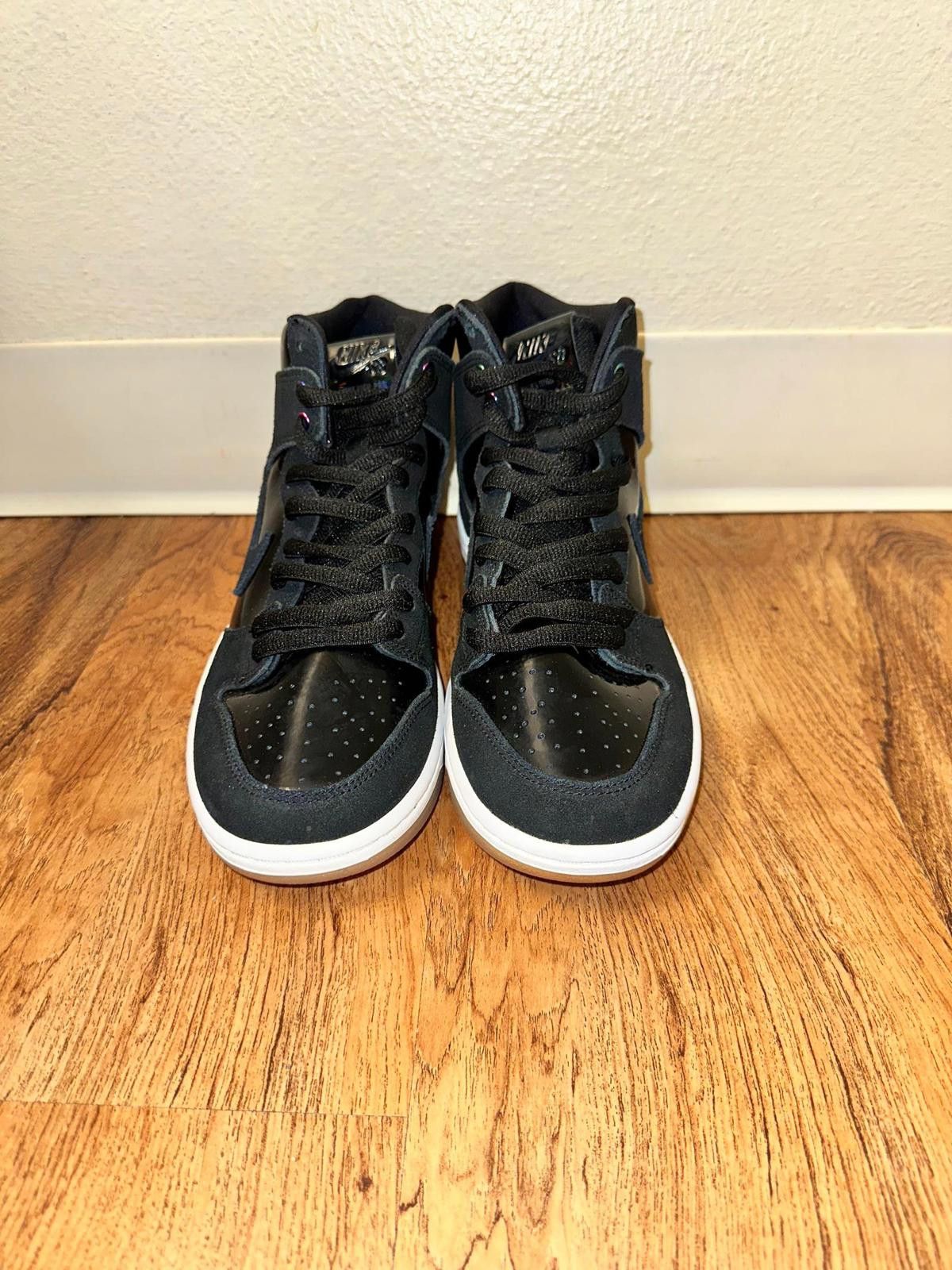 Nike Nike SB Zoom Dunk High Pro Black White Clear Size US 10 / EU 43 - 4 Thumbnail
