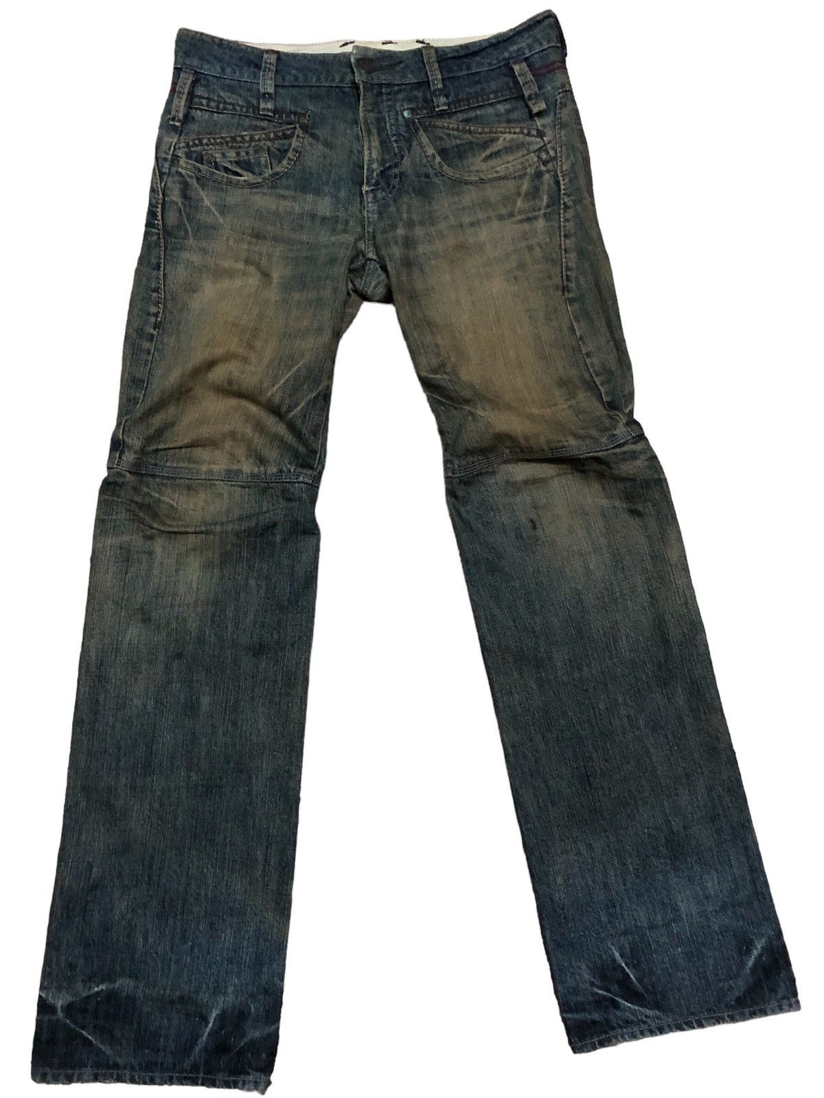Japanese Brand Albe Rusty Mud Max denim pants Size US 30 / EU 46 - 1 Thumbnail