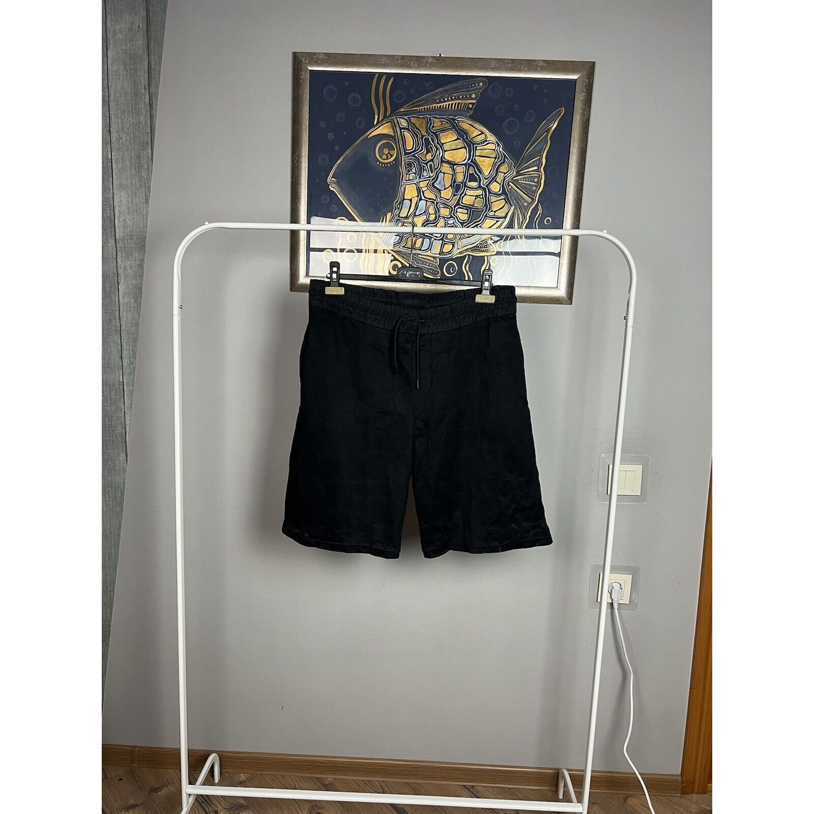 Alexander Wang × H&M MINT! Alexander Wang x H&M Black Patchwork Short Size M Size US 32 / EU 48 - 4 Thumbnail