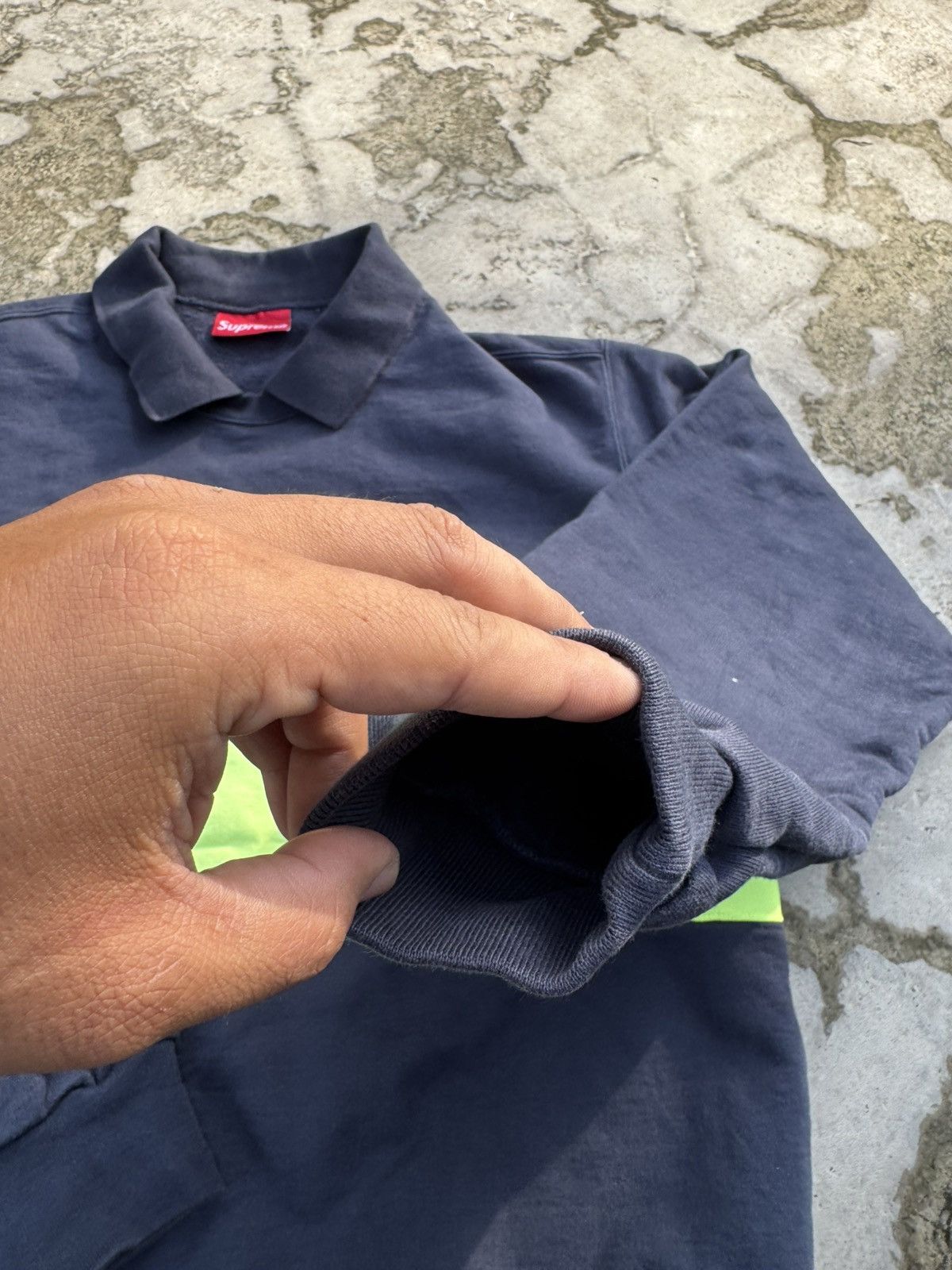 Supreme Supreme Polo Crewneck FW17 Blue Large Size US L / EU 52-54 / 3 - 7 Thumbnail
