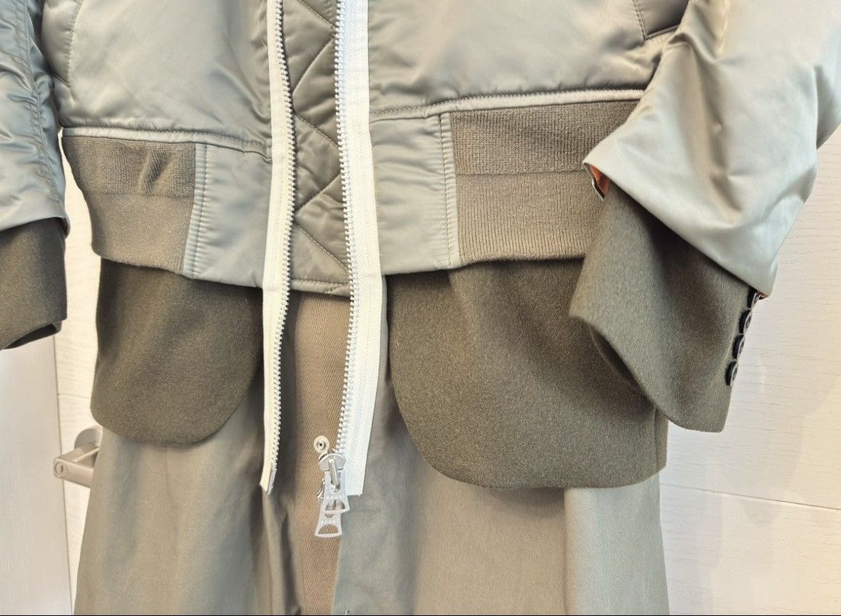 Sacai Sacai MA1 patchwork fishtail parker Bomber Jacket size3 Size US L / EU 52-54 / 3 - 3 Thumbnail