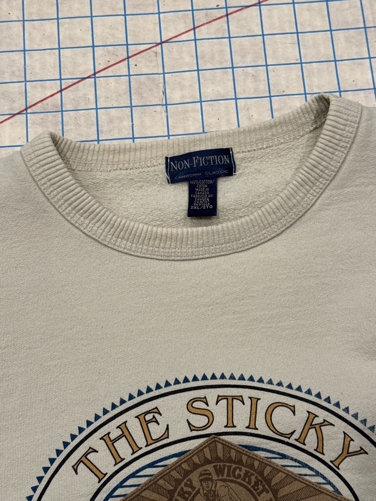 Vintage Vintage The Sticky Wicket Cricket Pub Victoria BC Crewneck Size US XXL / EU 58 / 5 - 6 Thumbnail