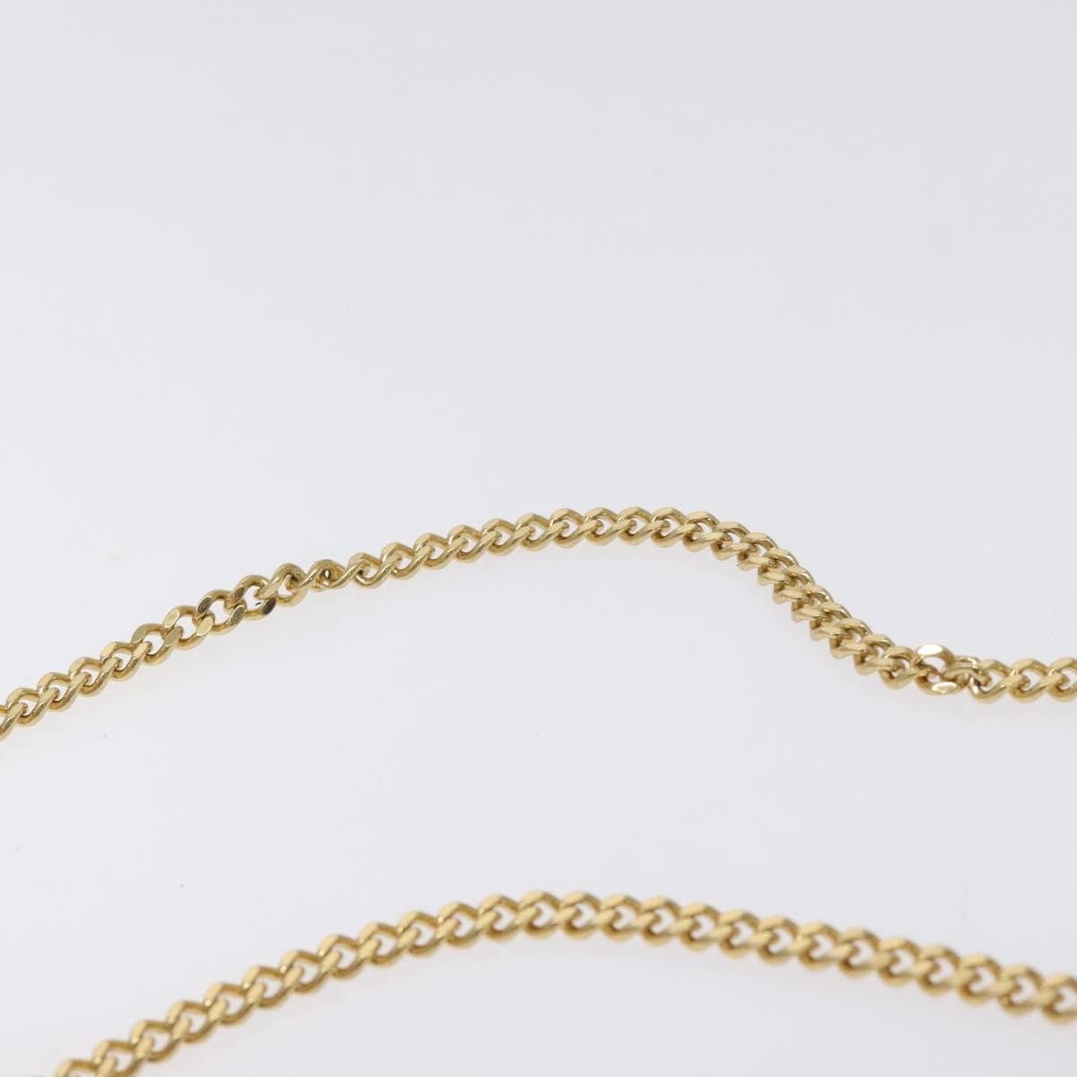 Celine CELINE Triomphe Chain Shoulder Bag Cotton White Navy Gold Size ONE SIZE - 8 Thumbnail