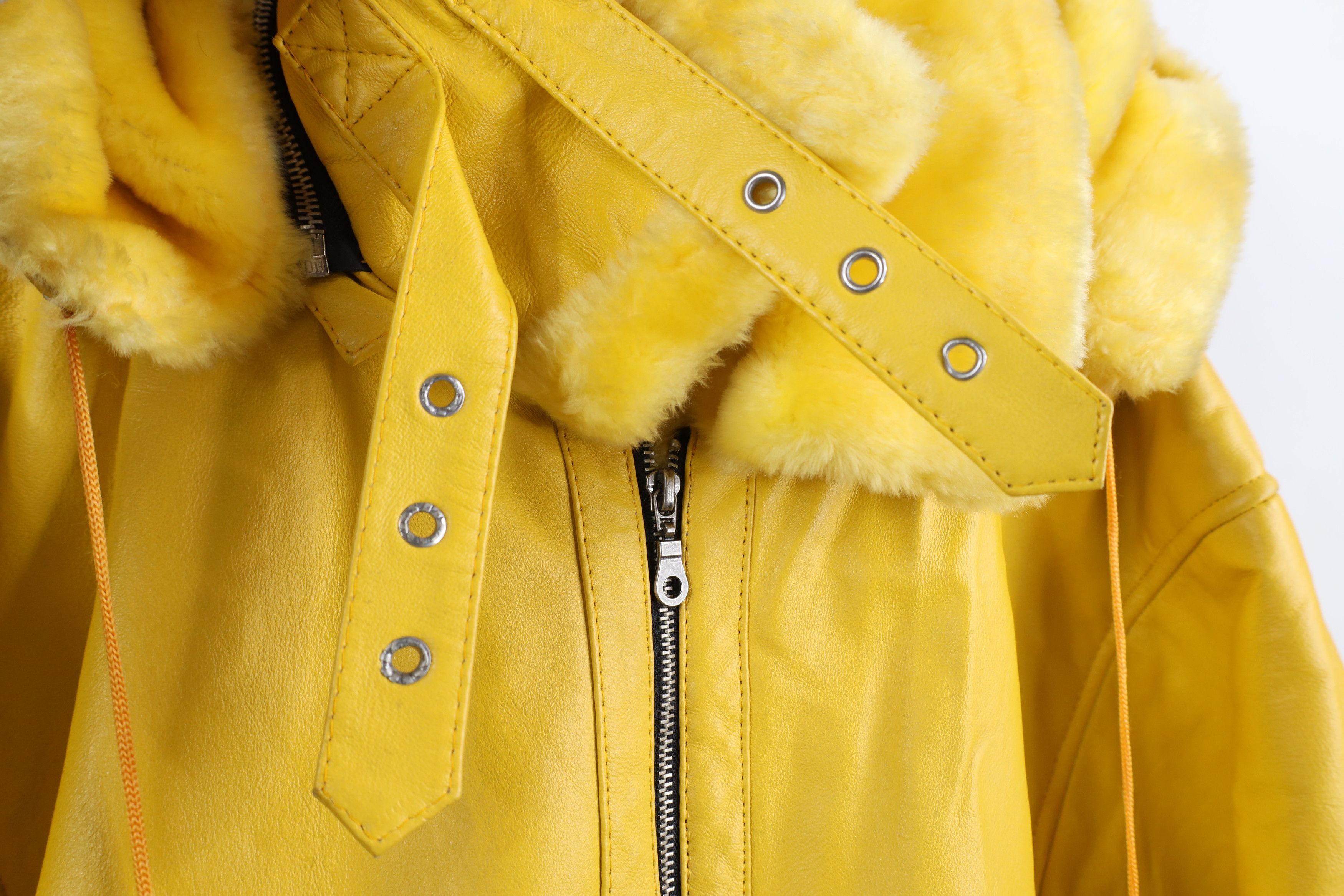 Vintage Vintage 90s Streetwear Sherpa Leather B3 Hooded Parka Jacket Size XL / US 12-14 / IT 48-50 - 4 Thumbnail