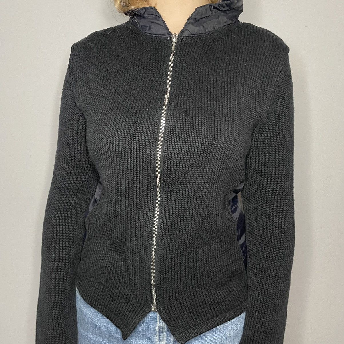 Hysteric Glamour Vintage Knitted Gothic Avant Garde Zip Hoodie Size L / US 10 / IT 46 - 4 Thumbnail