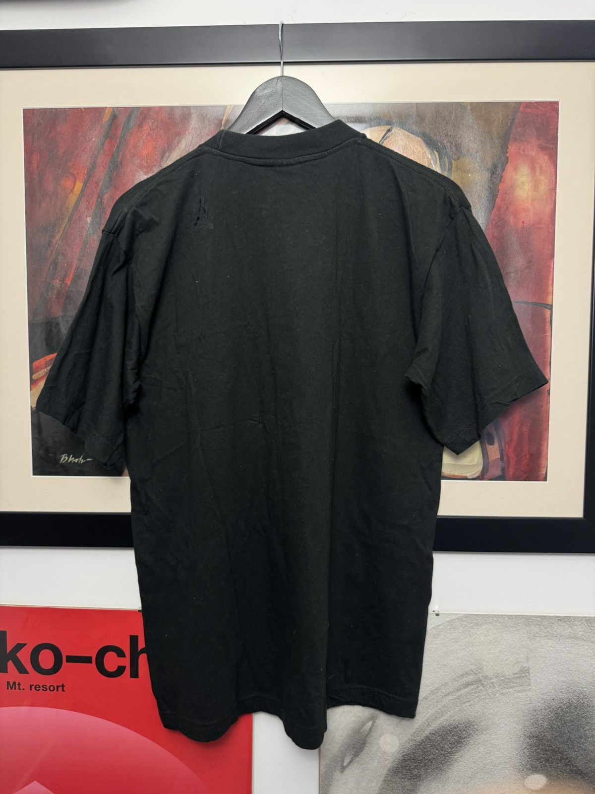 Vintage Vintage 90s Skull Skeleton Bones Black Tee Affliction Style Size US L / EU 52-54 / 3 - 3 Thumbnail