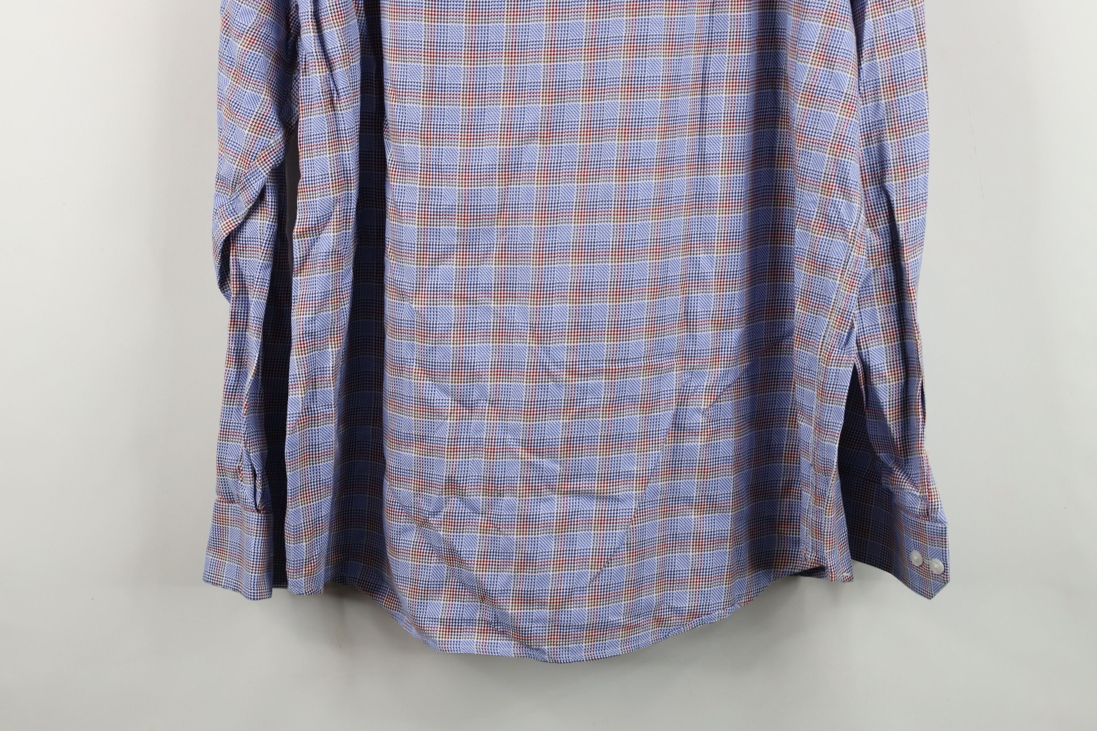 Johnston & Murphy Johnston & Murphy Houndstooth Collared Button Shirt Cotton Size US XL / EU 56 / 4 - 14 Thumbnail