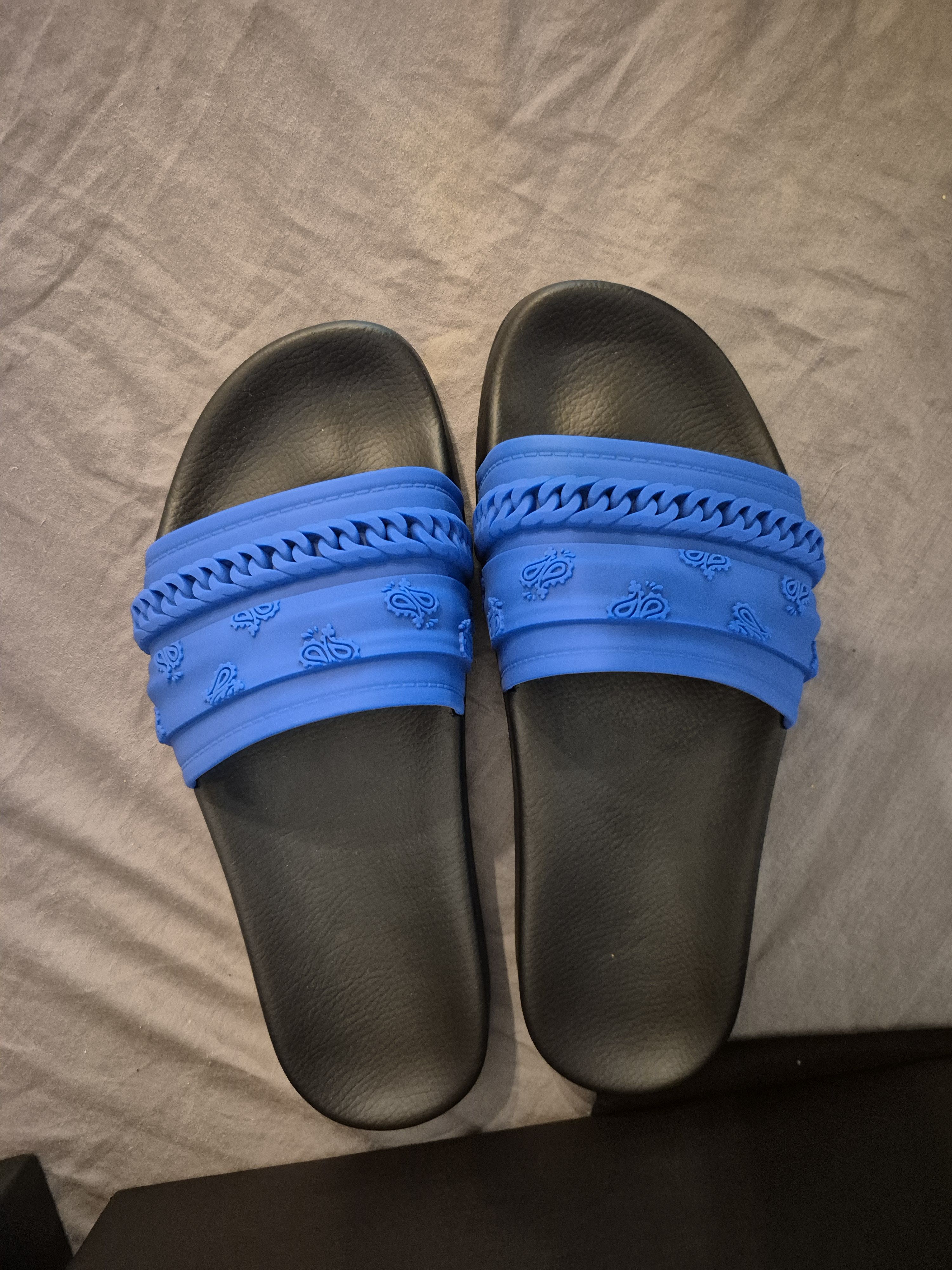 Amiri Bandana Chain Mold Pool Slides Size US 8 Mens