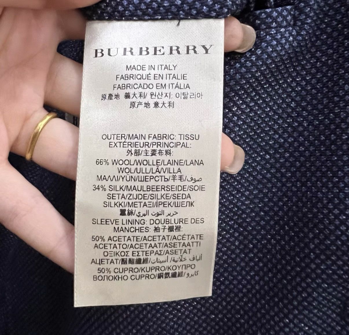 Burberry Burberry dark navy suit J41 Size US L / EU 52-54 / 3 - 4 Thumbnail