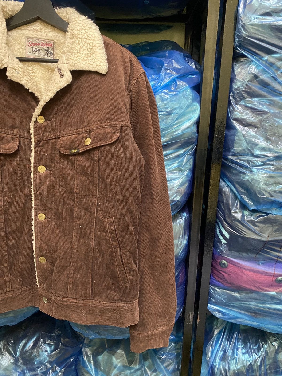 Lee Vintage Lee Storm Rider Corduroy Sherpa Jacket Brown – Men’s Size US L / EU 52-54 / 3 - 6 Thumbnail