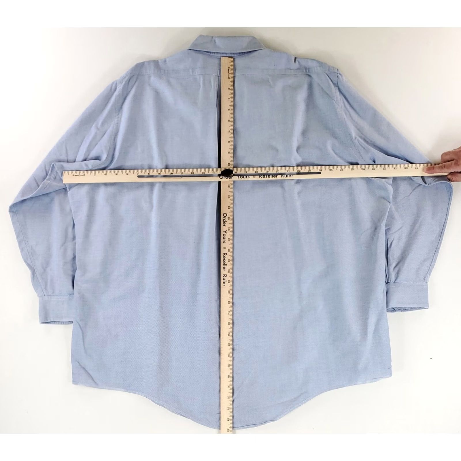 Brooks Brothers Brooks Brothers Shirt Button Down OCBD Blue Made USA Mens 3XL 19-35 Long Sleeve Big & Tall Men Size US XXL / EU 58 / 5 - 7 Thumbnail