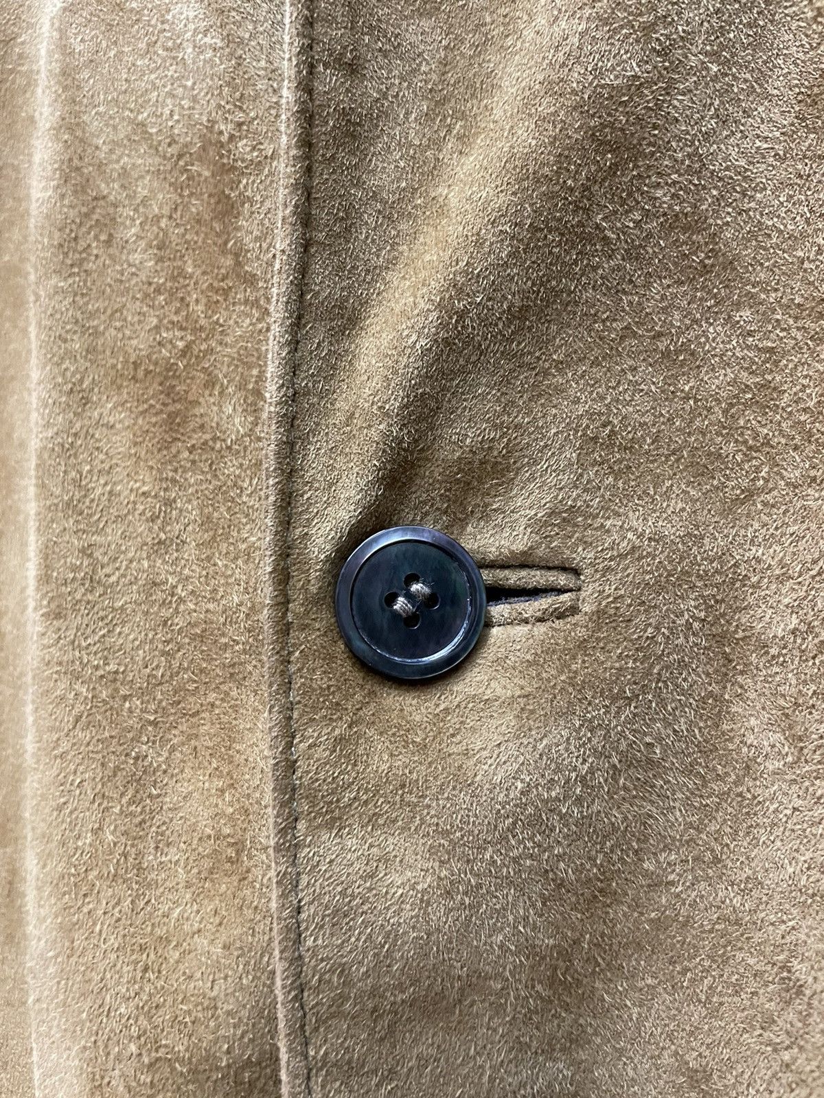 Cifonelli Suede Blazer Jacket Perforated Sleeves Made in Italy Size US XL / EU 56 / 4 - 6 Thumbnail