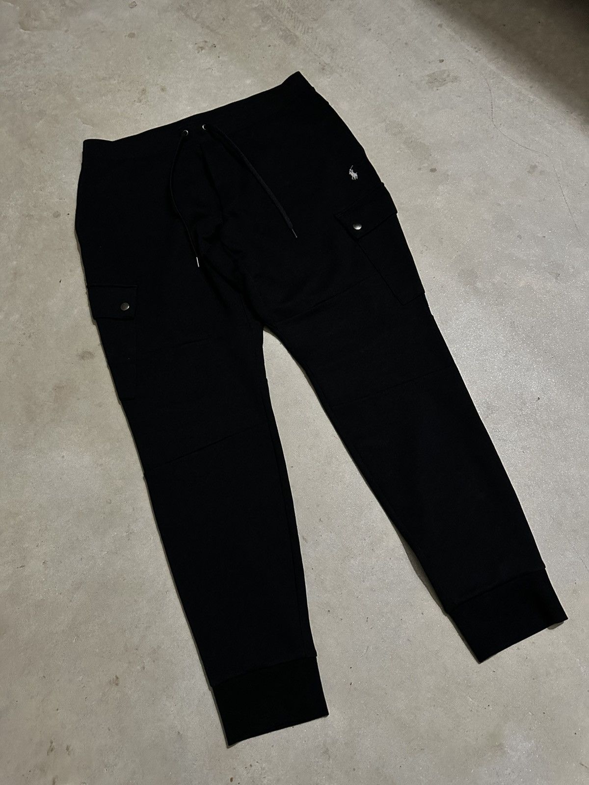 Polo Ralph Lauren Polo Ralph Lauren Black Cargo Sweatpants Size US 32 / EU 48 - 2 Thumbnail