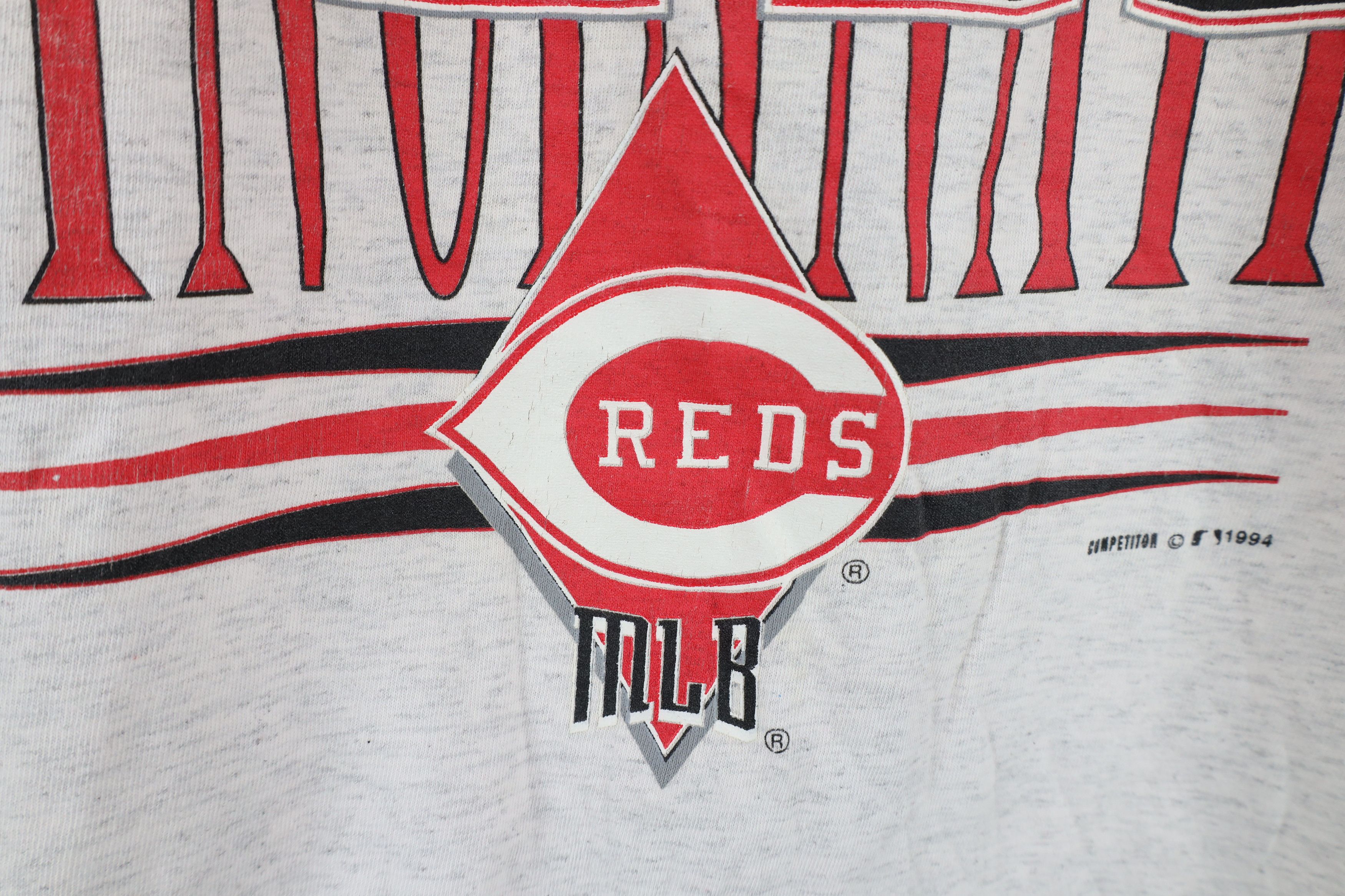 Vintage Vintage 90s Reds Baseball Short Sleeve Hooded T-Shirt USA Size US M / EU 48-50 / 2 - 5 Thumbnail