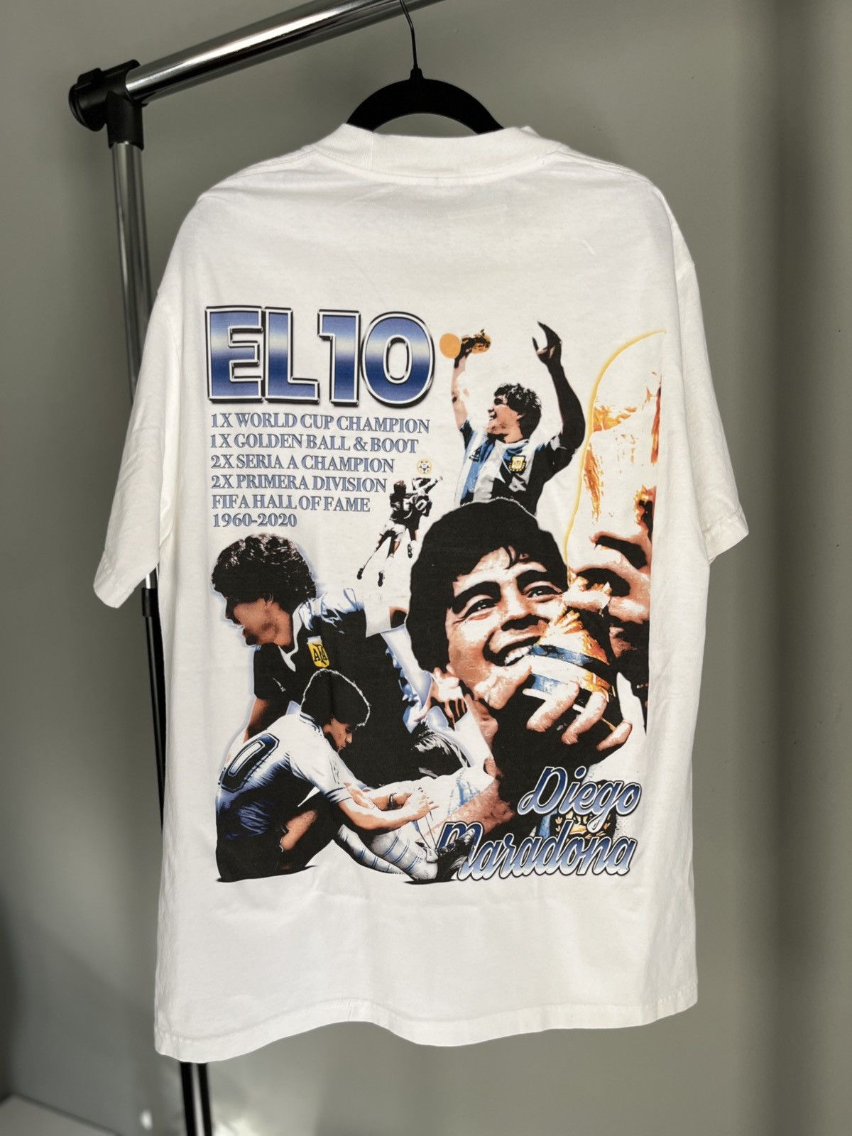 Vintage Diego Maradona Graphic Tee Shirt Size US L / EU 52-54 / 3 - 3 Thumbnail