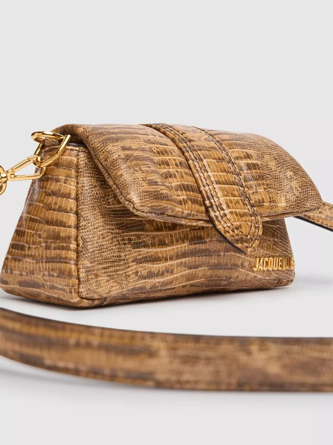 Jacquemus JACQUEMUS Small Bambino Beige Embossed Shoulder Bag Size ONE SIZE - 3 Thumbnail