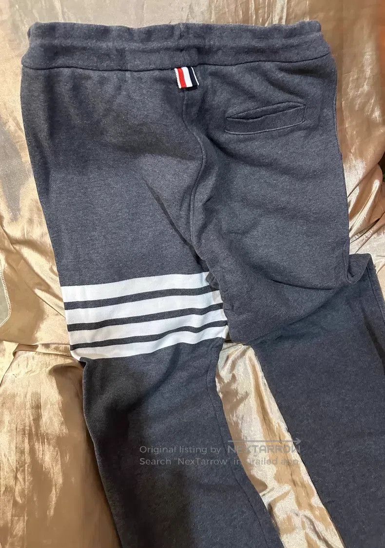 Thom Browne Thom Browne size 3 Gray classic four-striped pants Size US 34 / EU 50 - 2 Thumbnail