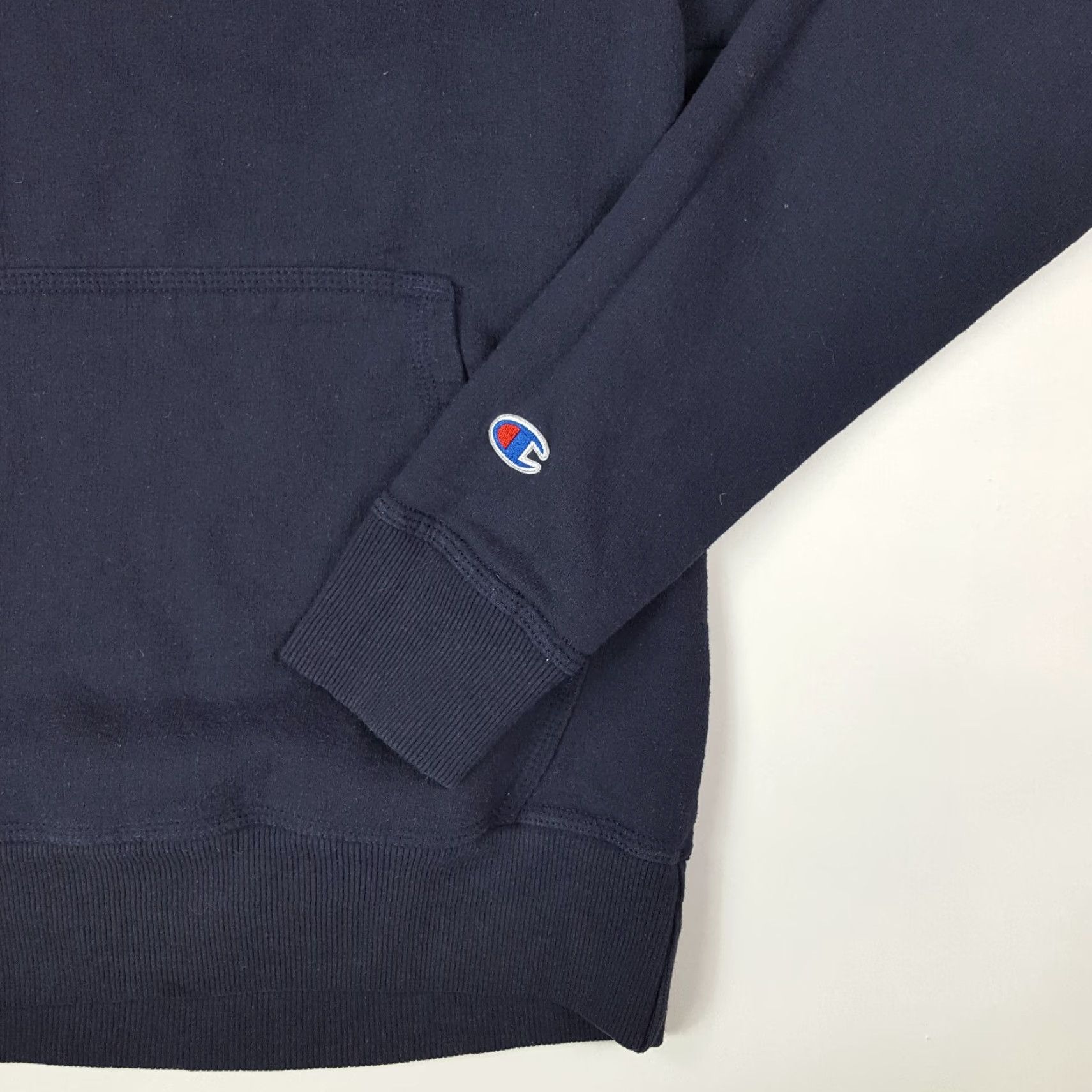 Champion VINTAGE Champion Navy Blue Men's Small Athletic Logo Hoodie Hooded Pullover Sweatshirt Size US S / EU 44-46 / 1 - 3 Thumbnail
