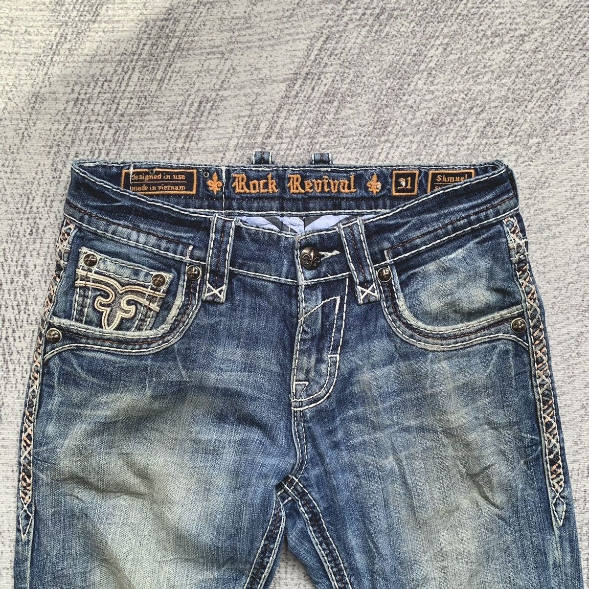 Japanese Brand Vintage Rock Revival Punk Triple Stitch Size US 33 - 3 Thumbnail