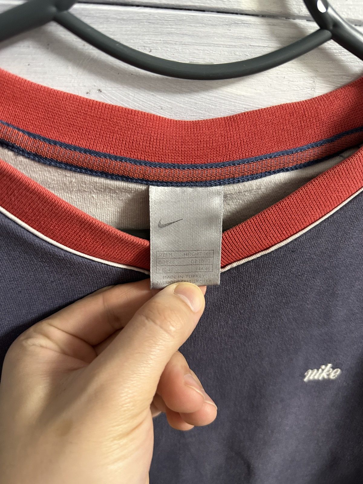 Nike × Vintage Rare Vintage Sweatshirt Nike Small Logo Y2K Size US S / EU 44-46 / 1 - 10 Thumbnail