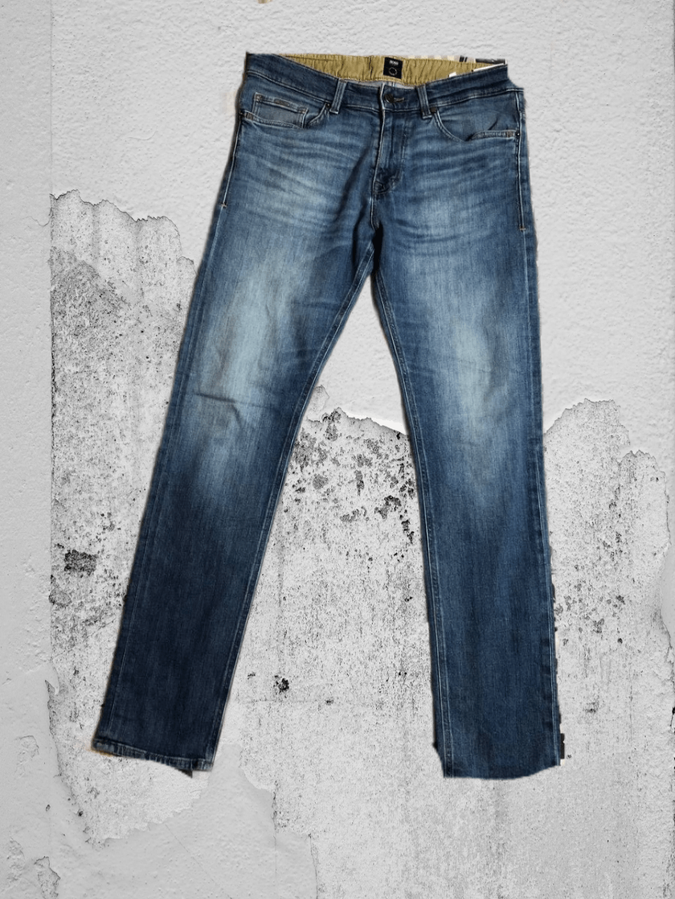 Hugo Boss × Japanese Brand Crazy Crash Dirty Baggy Faded Jean Japan Avant Garde Style Size US 32 / EU 48 - 1 Thumbnail