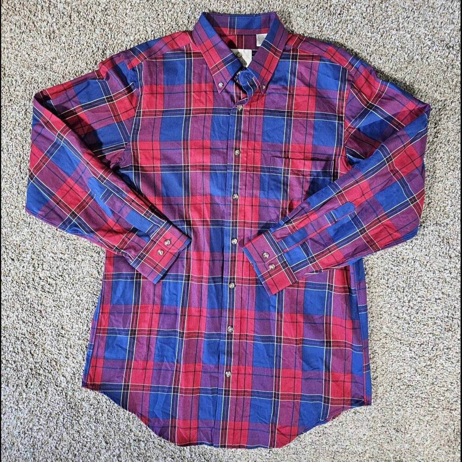 Viyella Viyella Button Up Shirt M Multicolor Plaid Wool Blend Size US M / EU 48-50 / 2 - 1 Thumbnail