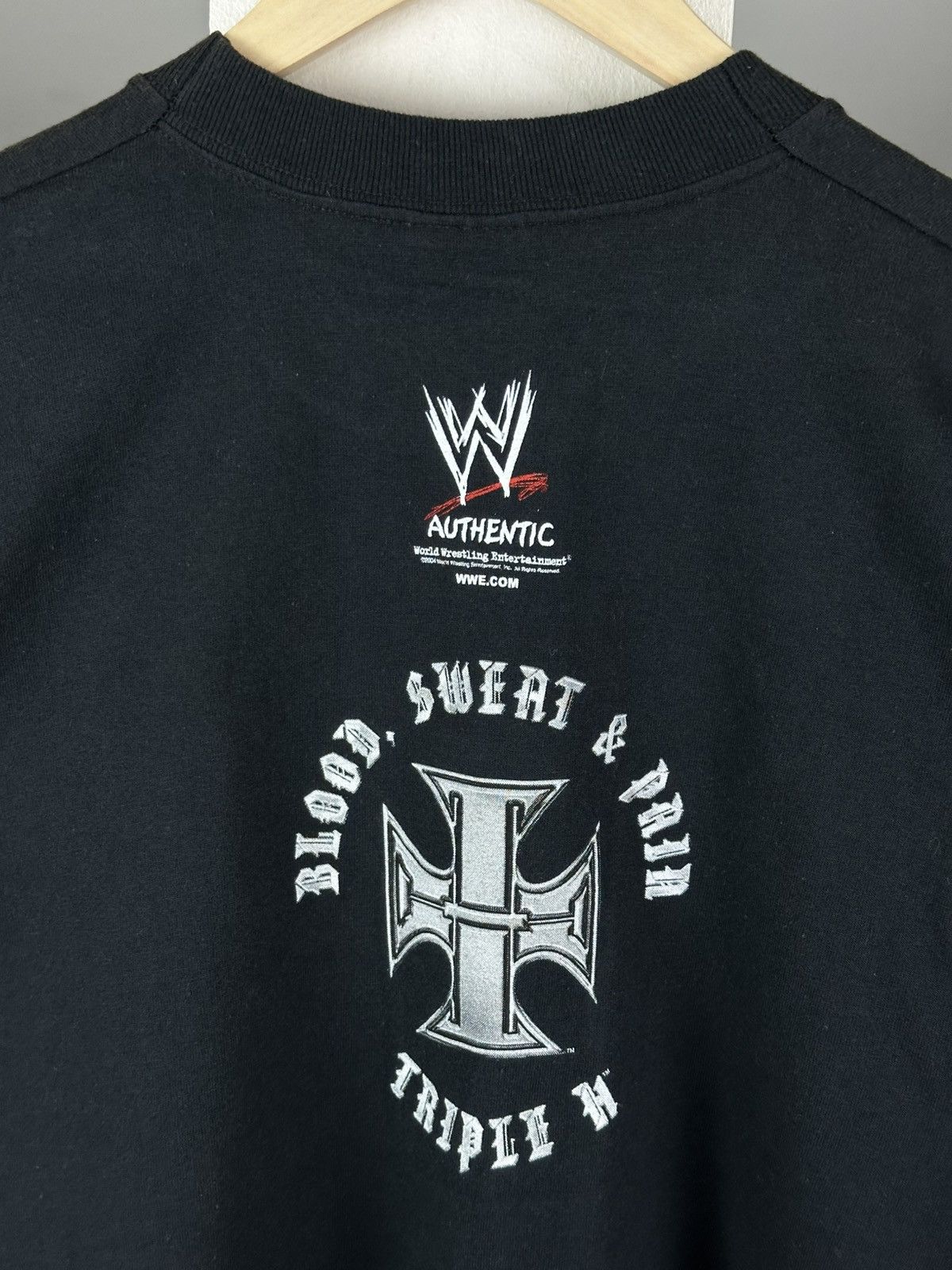WWE Vintage WWE Triple H Tee Faded Black 2004 Size US L / EU 52-54 / 3 - 7 Thumbnail