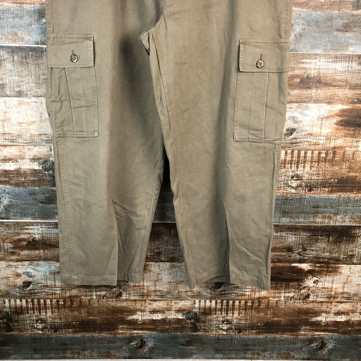 Japanese Brand Japanese Brand Brown Cargo Multipocket Pants #A2420 Size US 35 - 6 Thumbnail