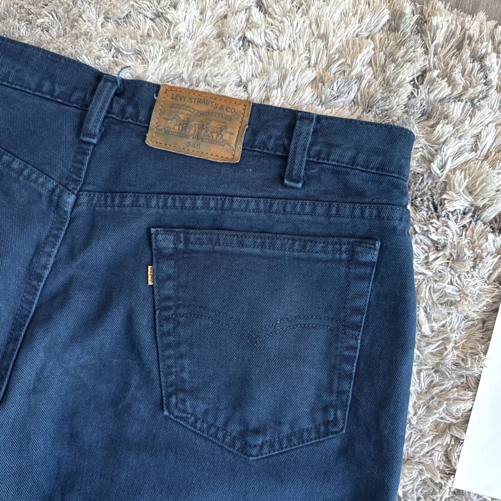 Levi's VINTAGE Levi’s 545 Loose Denim DYED Jeans Men’s 40x30 90s Y2K Blue Denim Jeans Mens Size US 40 / EU 56 - 3 Thumbnail