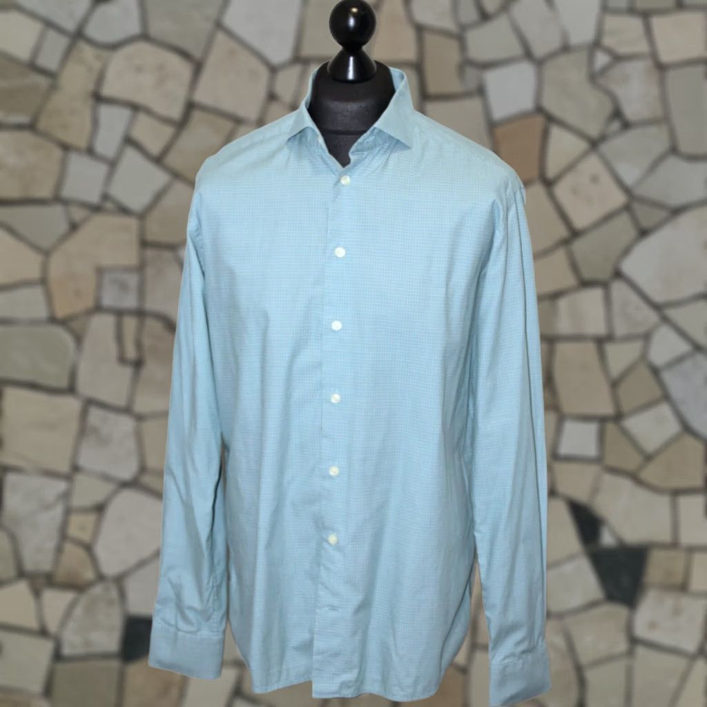 Eton Eton of Sweden Slim Shirt Mens Blue Size 43 17 Size US XL / EU 56 / 4 - 1 Thumbnail