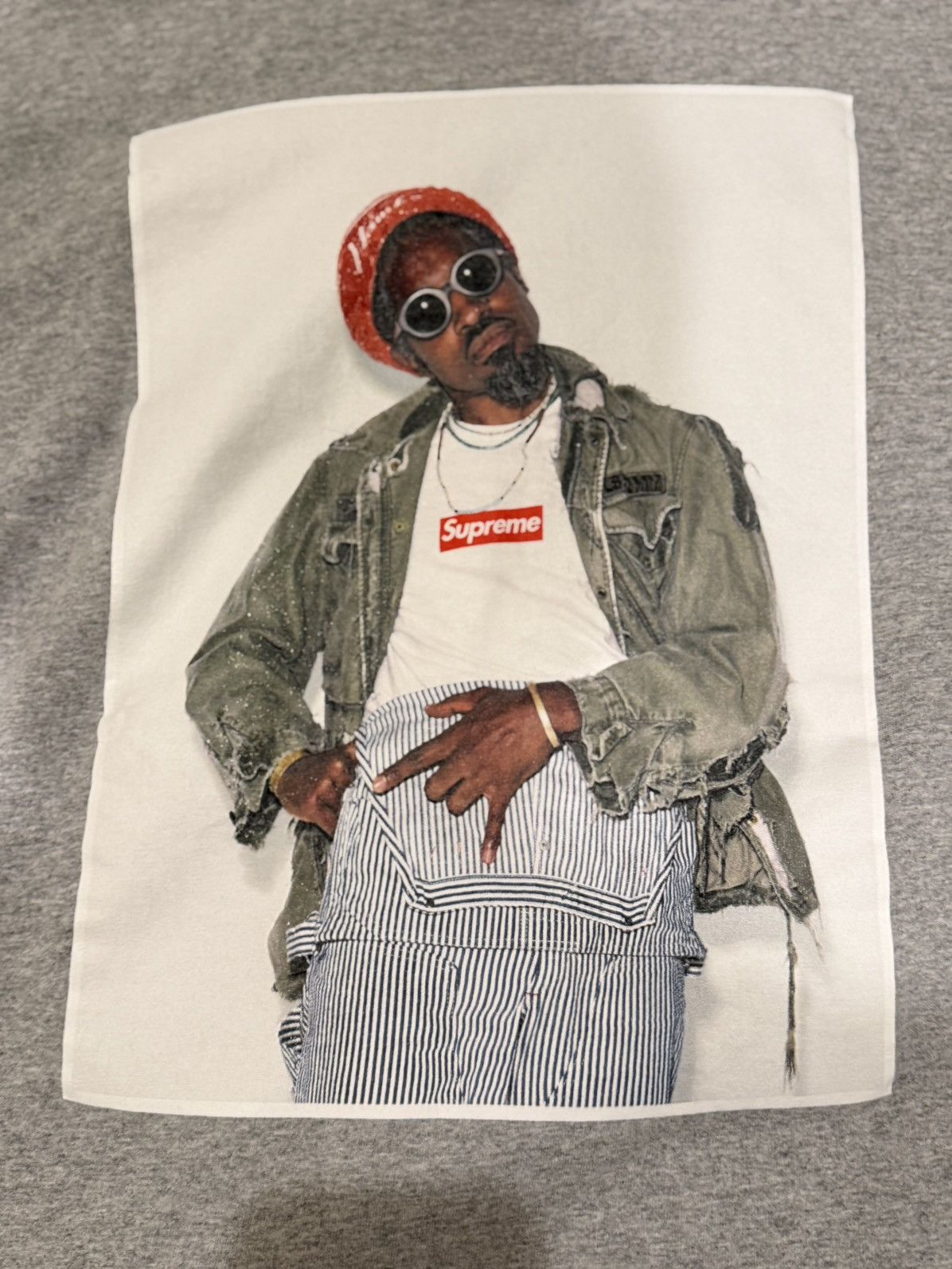 Supreme Supreme X Andre 3000 grey box logo tee Size US L / EU 52-54 / 3 - 2 Thumbnail