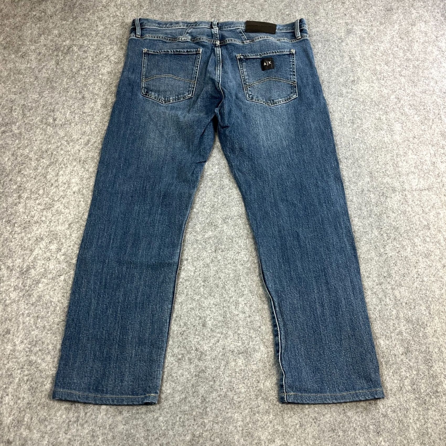 Armani Exchange Armani Exchange Jeans Slim Tapered 38 Medium Wash Blue Stretch J13 Mens Size US 38 / EU 54 - 2 Thumbnail