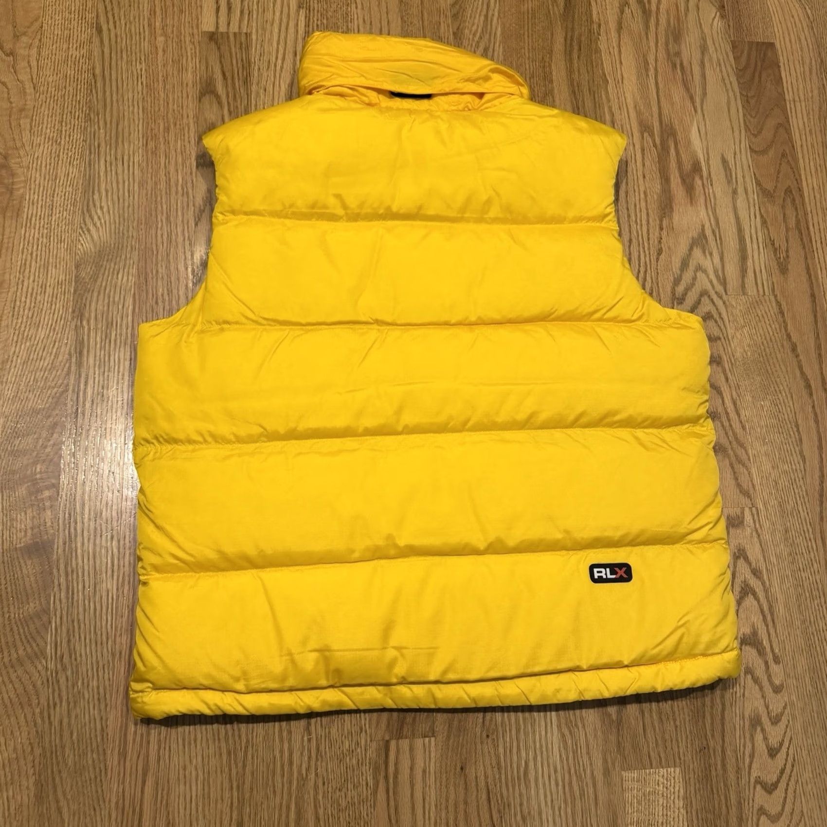RLX Ralph Lauren VINTAGE RLX Polo Sport Down Puffer Vest Jacket Women’s Large Yellow Vest Puffer Zip Logo Size L / US 10 / IT 46 - 2 Thumbnail