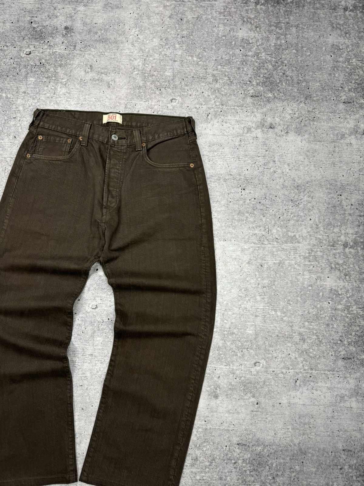 Levi's × Levi's Vintage Clothing × Vintage Vintage Levi’s 501 Rare Brown Denim Jeans Trousers Pants Size US 33 - 4 Thumbnail