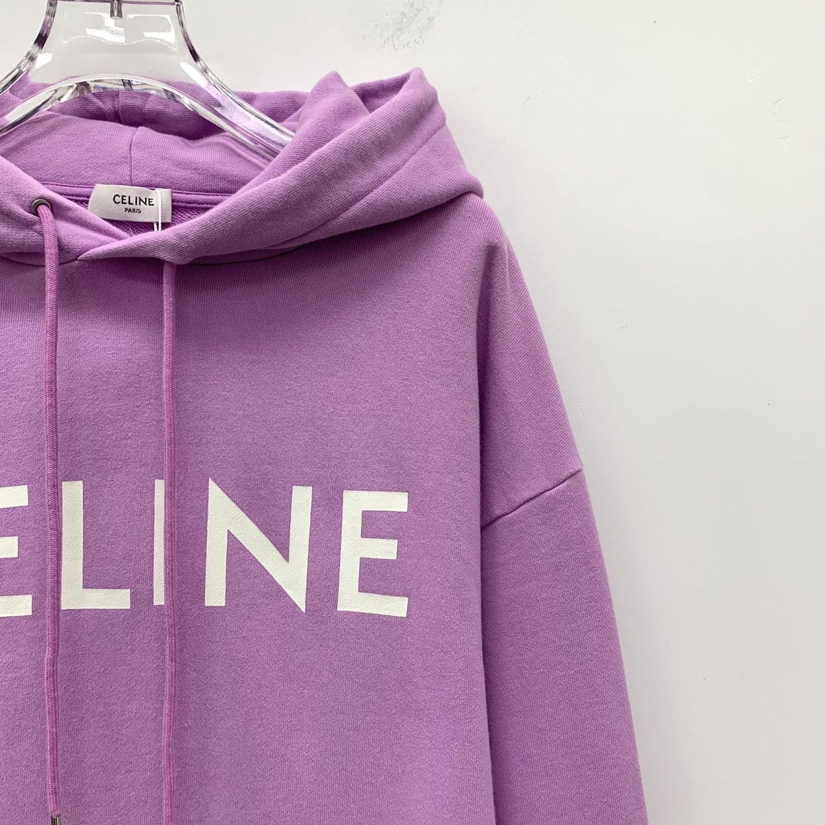Celine Celine purple logo letter print cotton hoodie Size S / US 4 / IT 40 - 3 Thumbnail