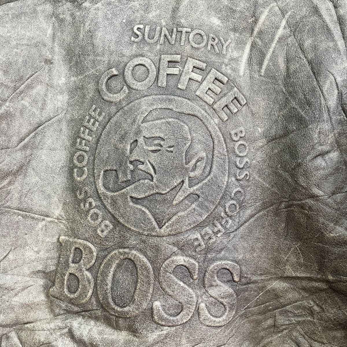 Genuine Leather × Japanese Brand × Vintage Vintage SUNTORY BOSS COFFEE B3 Genine Leather Bomber Jacket Size US XL / EU 56 / 4 - 18 Thumbnail