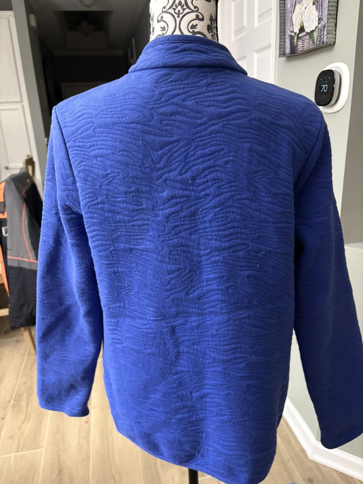 Isaac Mizrahi Blue button down size medium Shacket jacket Size M / US 6-8 / IT 42-44 - 4 Thumbnail