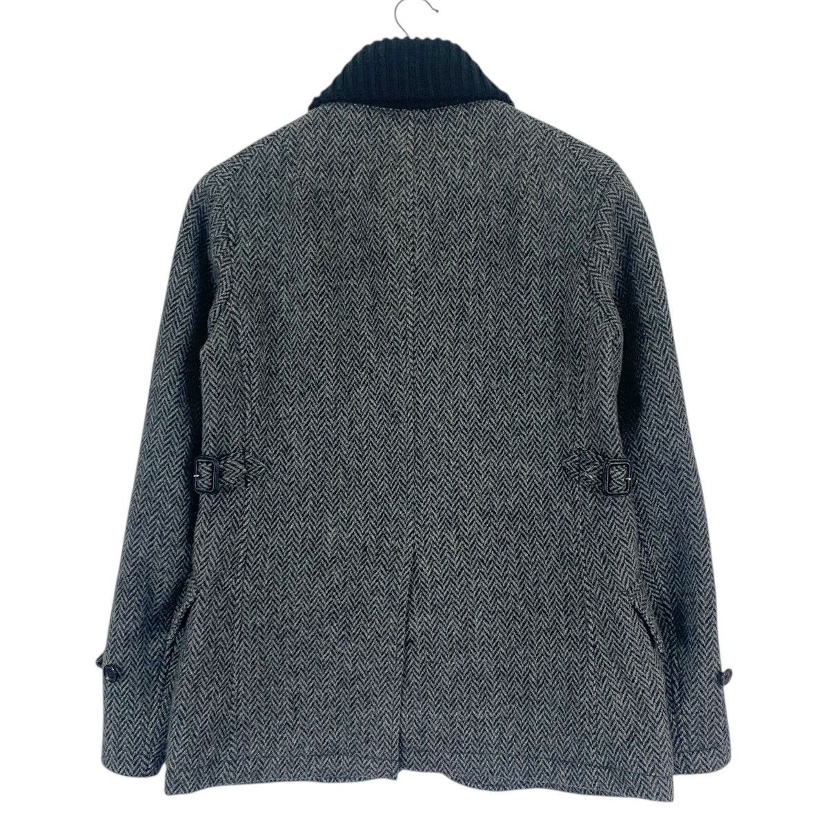 Japanese Brand Vintage Blue Work Shetland Wool Sherpa Jacket Size US M / EU 48-50 / 2 - 9 Thumbnail