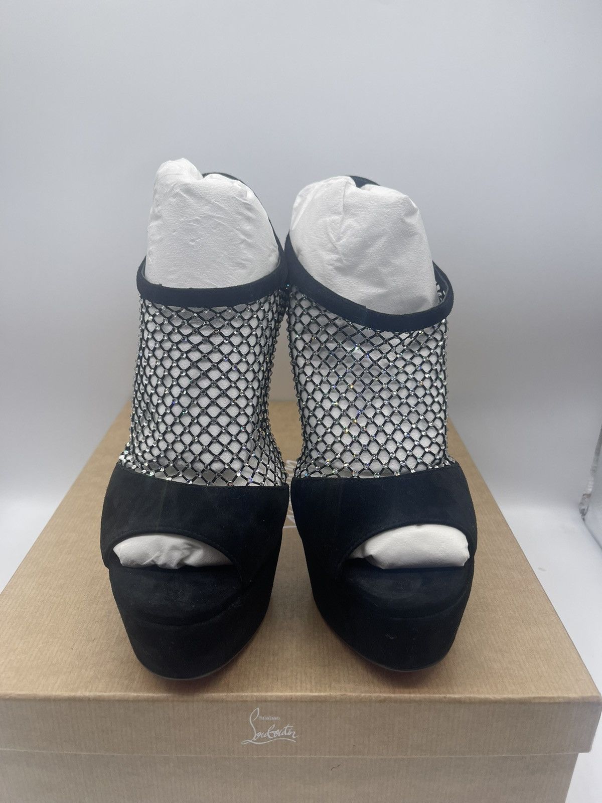Christian Louboutin Christian Louboutin Plougesta alta Strass heels 150 Size US 10 / IT 40 - 5 Thumbnail