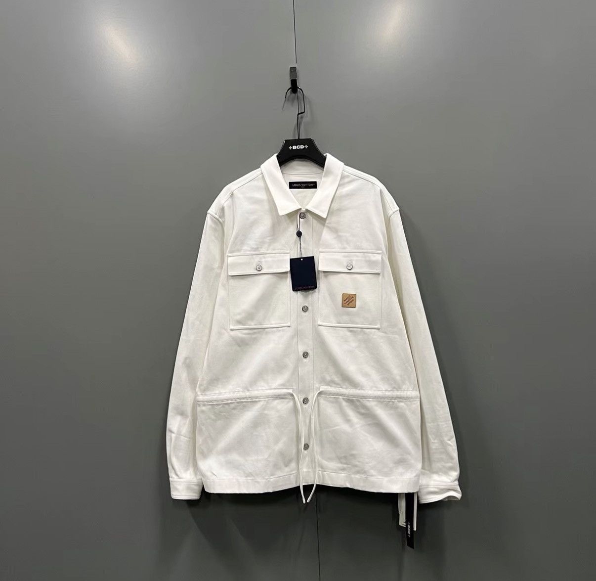 Louis Vuitton Louis Vuitton 26SS Leather Patch Collared Shirt Jacket J41 Size US XXL / EU 58 / 5 - 1 Thumbnail