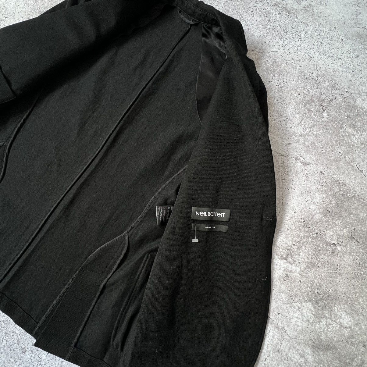 Neil Barrett Neil Barrett Black Blazer Jacket Italy Wool Linen Blend Size US M / EU 48-50 / 2 - 4 Thumbnail