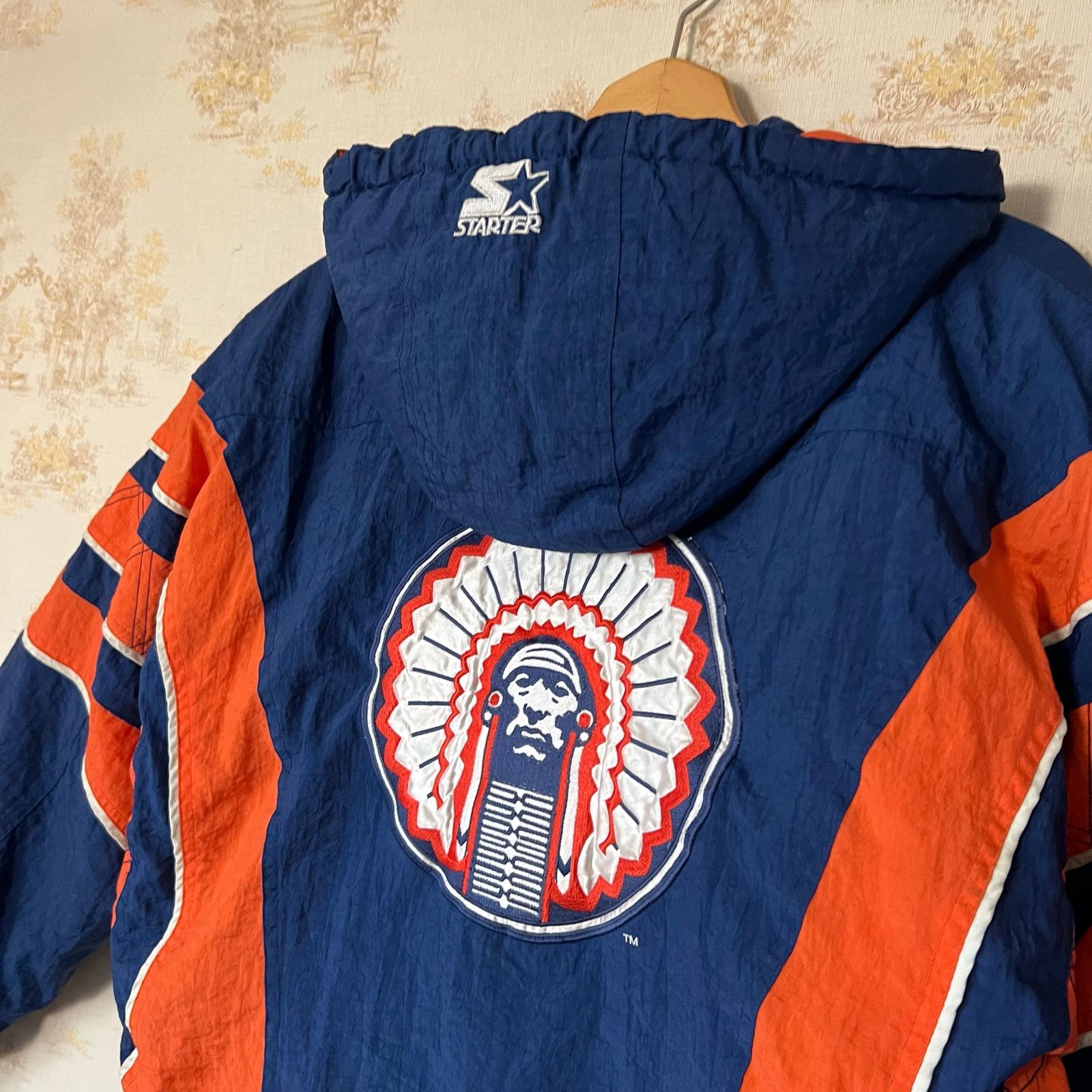Starter 1990s Starter Illinois Fighting Illini Jacket | Large Size US L / EU 52-54 / 3 - 13 Thumbnail