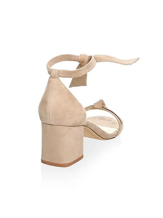Alexandre Birman os11x1225 Clarita Bow Suede Sandals in Beige Size US 8 / IT 38 - 3 Thumbnail