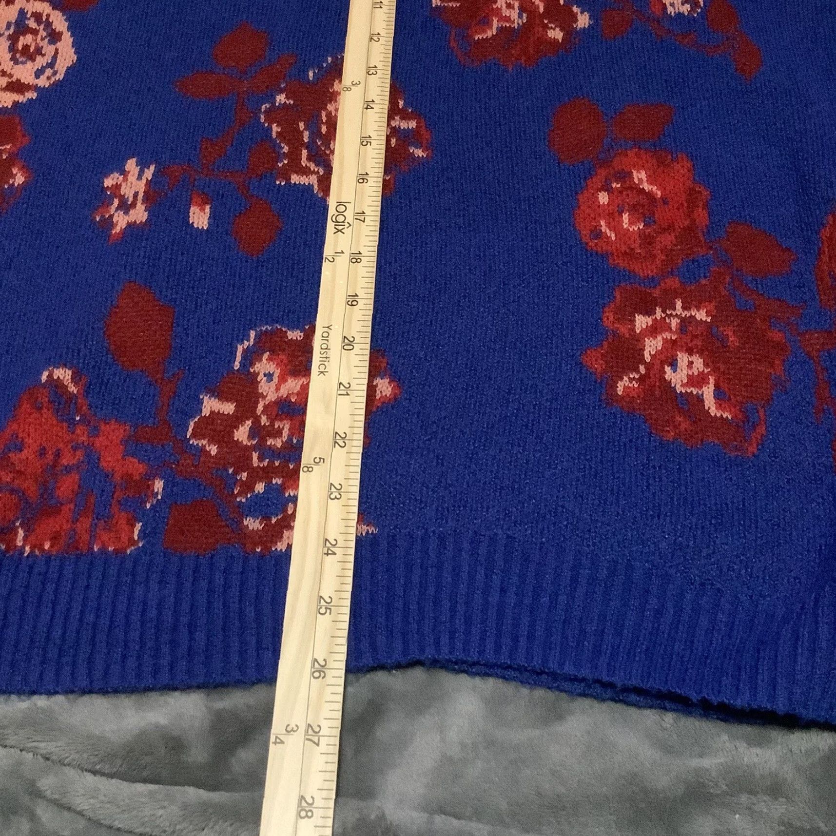 Vintage VINTAGE The Pioneer Woman Floral Jacquard Cowl Neck Tunic Sweater L Blue Size L / US 10 / IT 46 - 5 Thumbnail